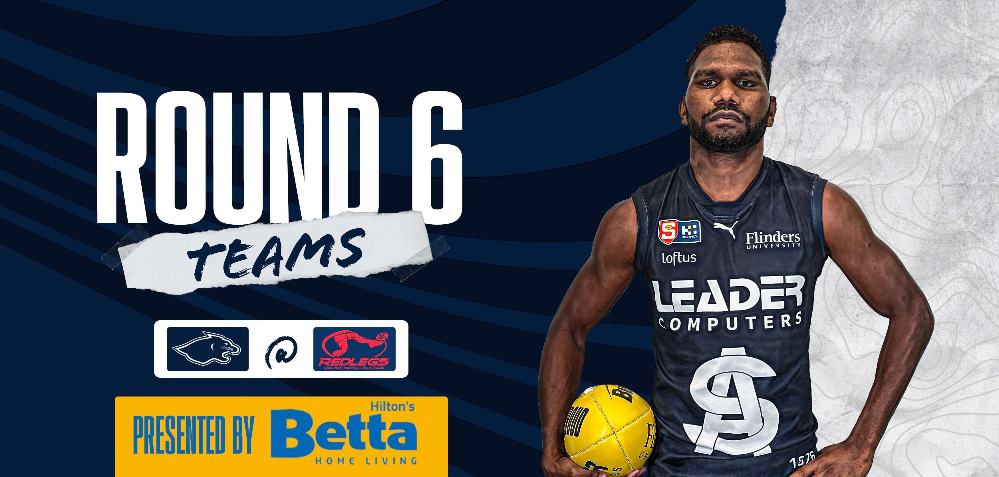 BETTA Team Selection: Round 6 @ Norwood BETTA Team Selection: Round 6 @ Norwood